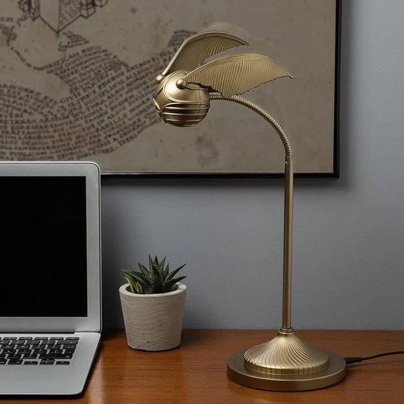 Harry Potter Golden Snitch Posable Desk Lamp Light Wizarding World Quidditch NEW - Picture 1 of 8
